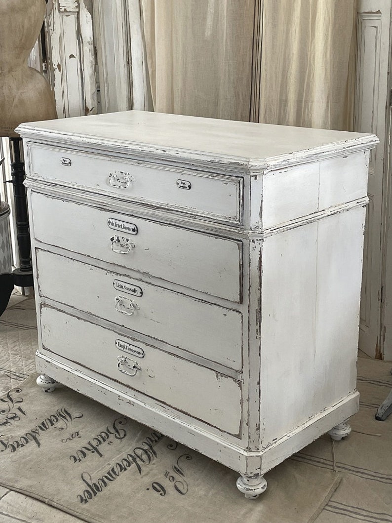 Large antique apothecary dresser Shabby-pur image 8