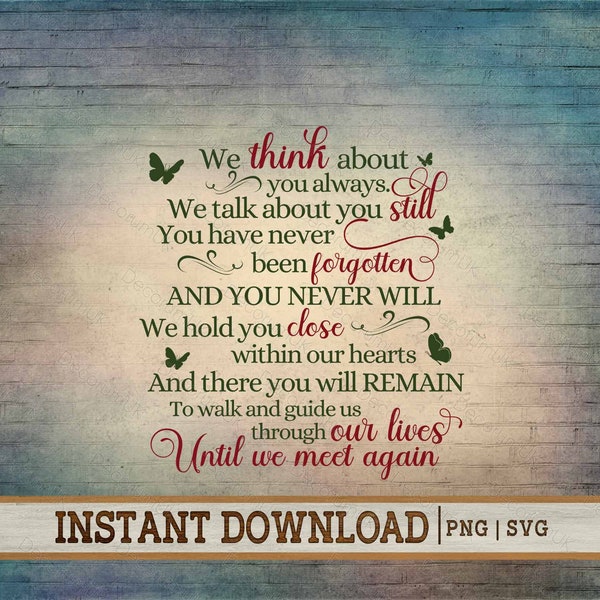 Until We Meet Again Svg - Etsy