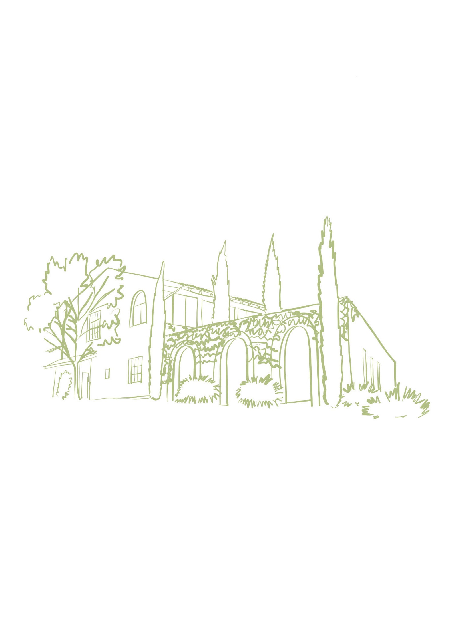 Custom Wedding Venue Illustration Wedding Invitation Sketch Hand Drawn ...