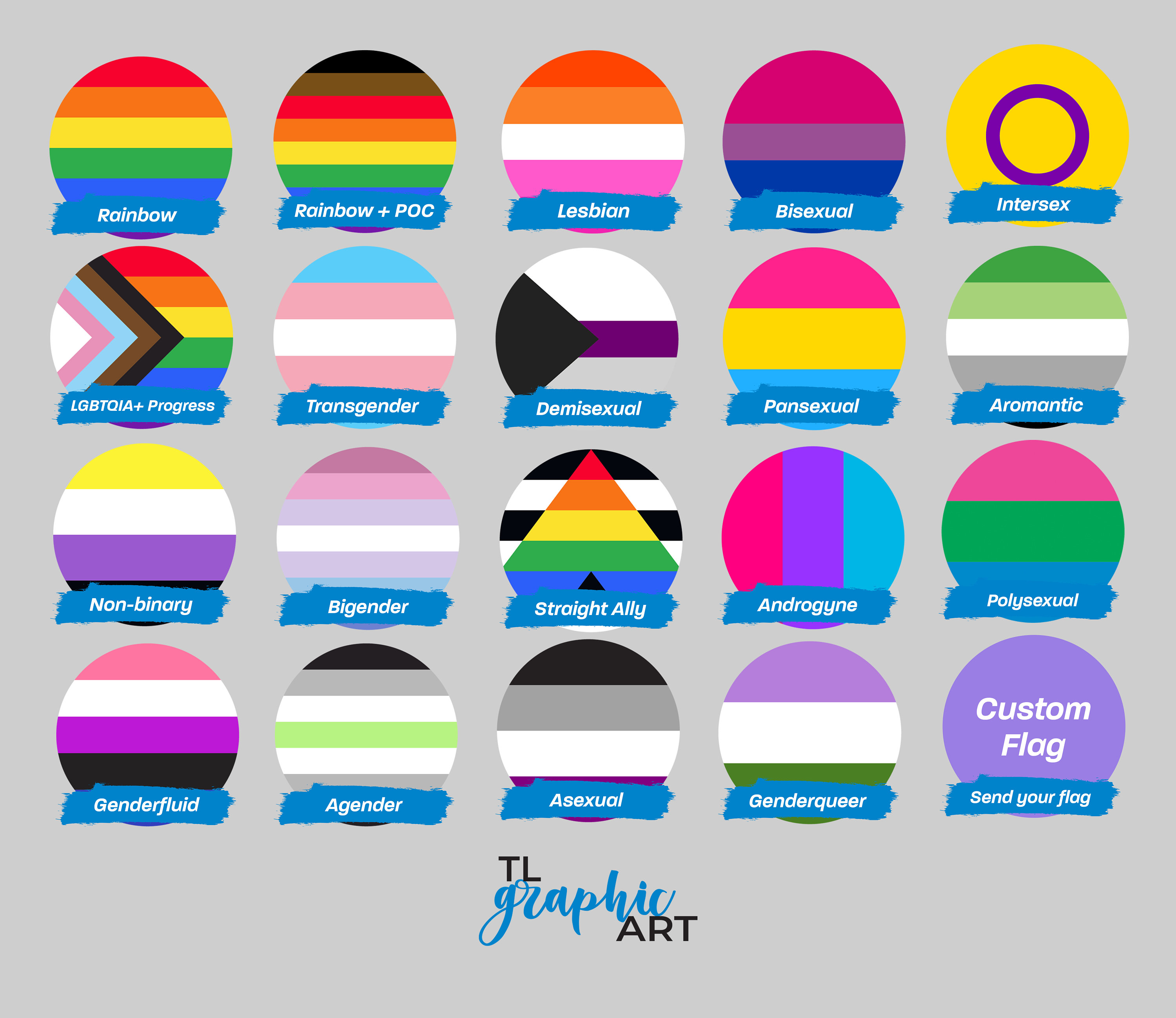 LGBTQIA Pride Flag Badge Pin Button Sexuality / Genders Etsy Australia