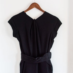 1940s Black Dress Vintage Black Dress