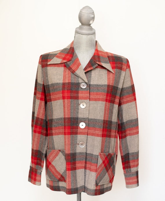 Vintage 1940's 1950's Pendleton 49er Wool Jacket S