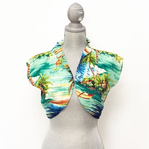Vintage 1940&#39;s 1950&#39;s Hale Hawaii Bolero Jacket Made in Hawaii