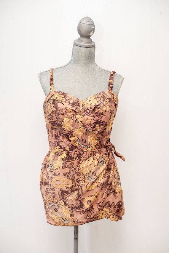 Vintage 1950's Royal Hawaiian Swim Suit Play Suit