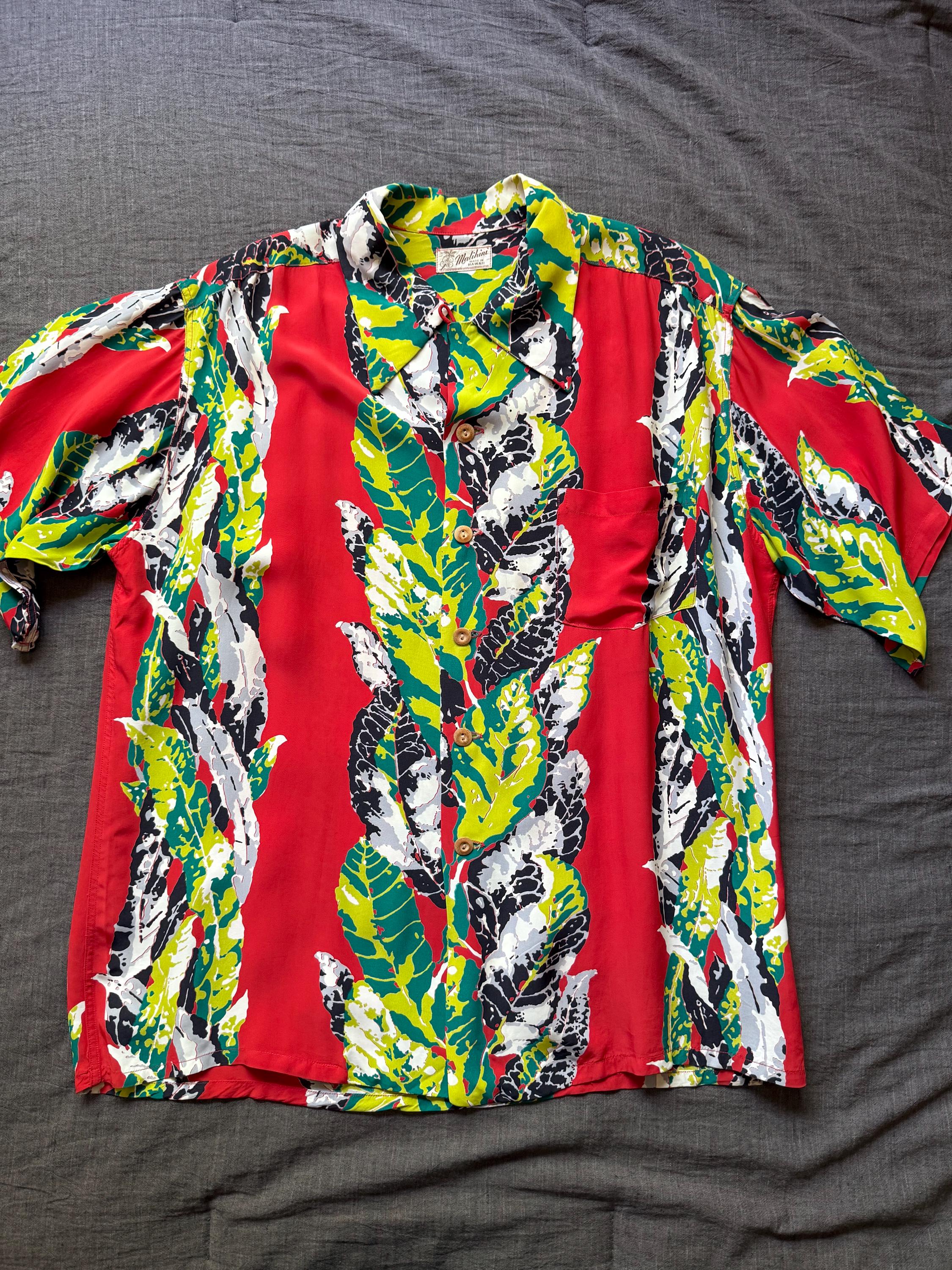 50s ビンテージ　Malihini アロハ　vintage Vintage 1940s 1950s Malihini Hawaiian Shirt Mint! - Etsy