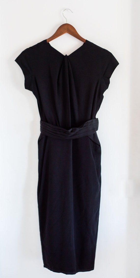 1940s Black Dress Vintage Black Dress