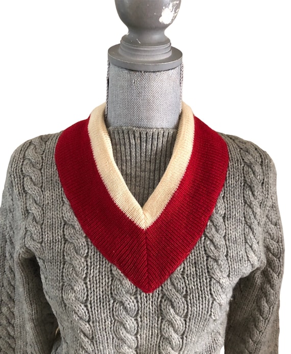 トップス 40-50s Catalina Mint Condition Sweater Vintage 1940's Catalina Cable Knit Sweater Varsity Unisex
