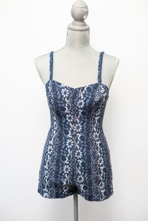 Vintage 1950's Jantzen Swimsuit Playsuit Bathing … - image 3