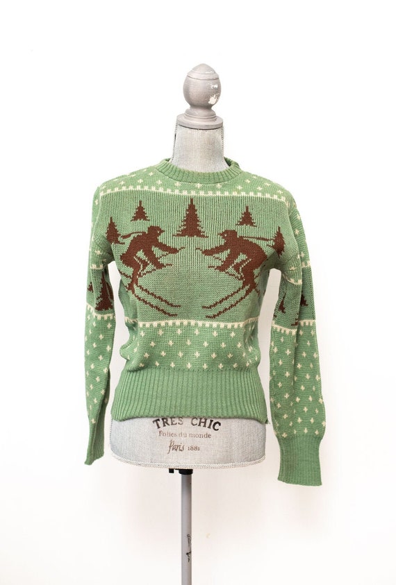 Vintage 1930's 1940's Jersild Fairisle Ski Sweater