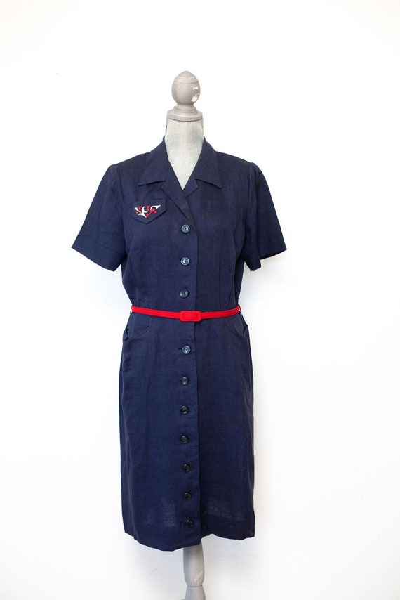 george linen dress