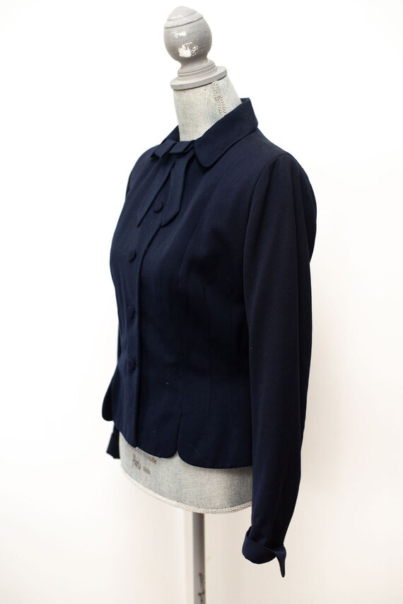 Vintage 1940's Eisenberg Turf Club Blue Blazer Su… - image 4