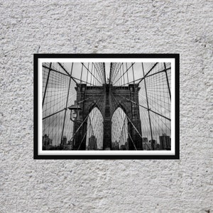 Brooklyn Wall Art Black and White Modern Photography Prints Decor