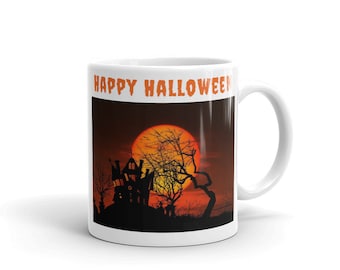 Halloween Kaffeebecher: Keramik Geschenk