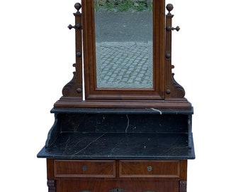 Wilhelminian style mirror chest of drawers