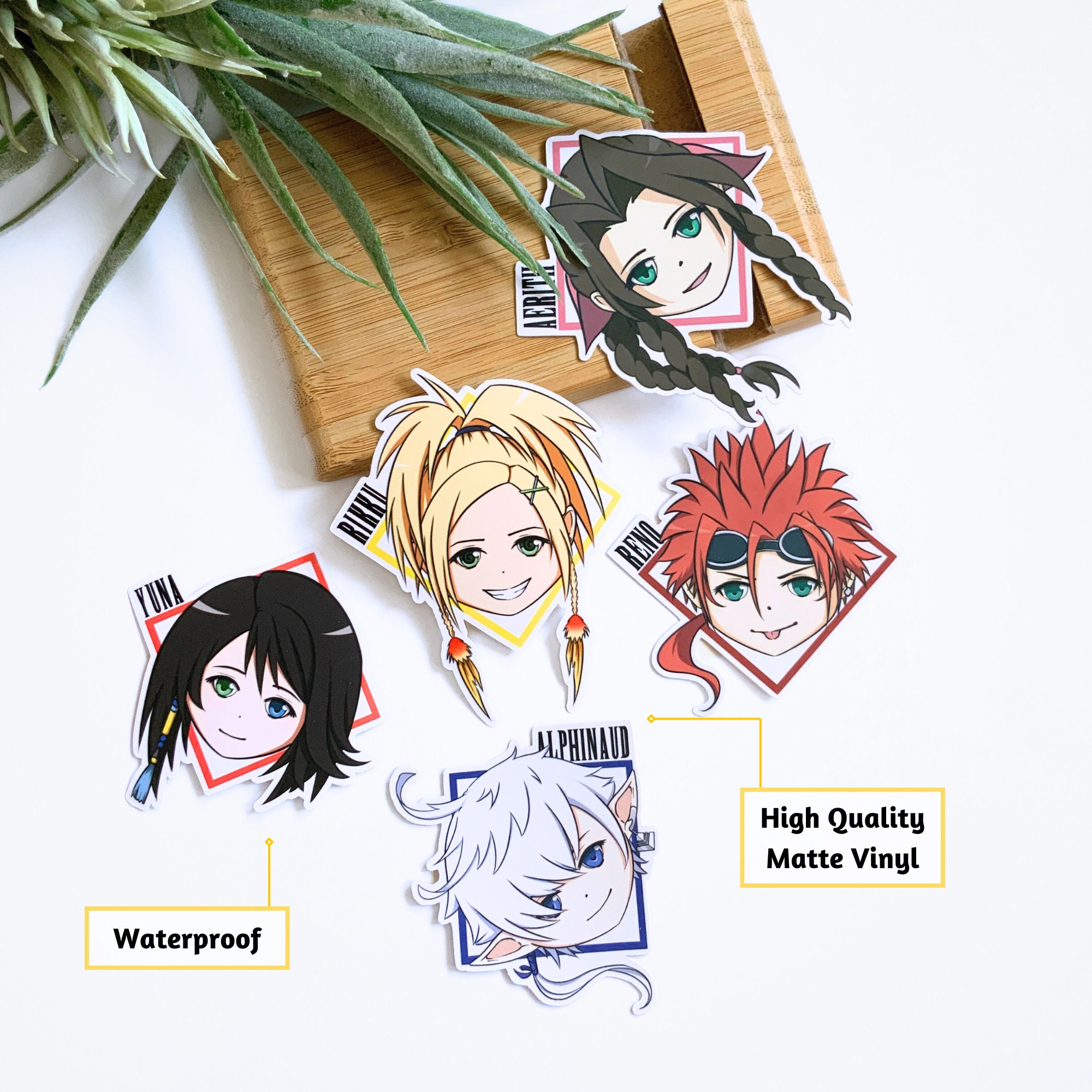 Final Version Sticker Final Fantasy Character Sticker Sets. Quality Waterproof Matte Vinyl ...
