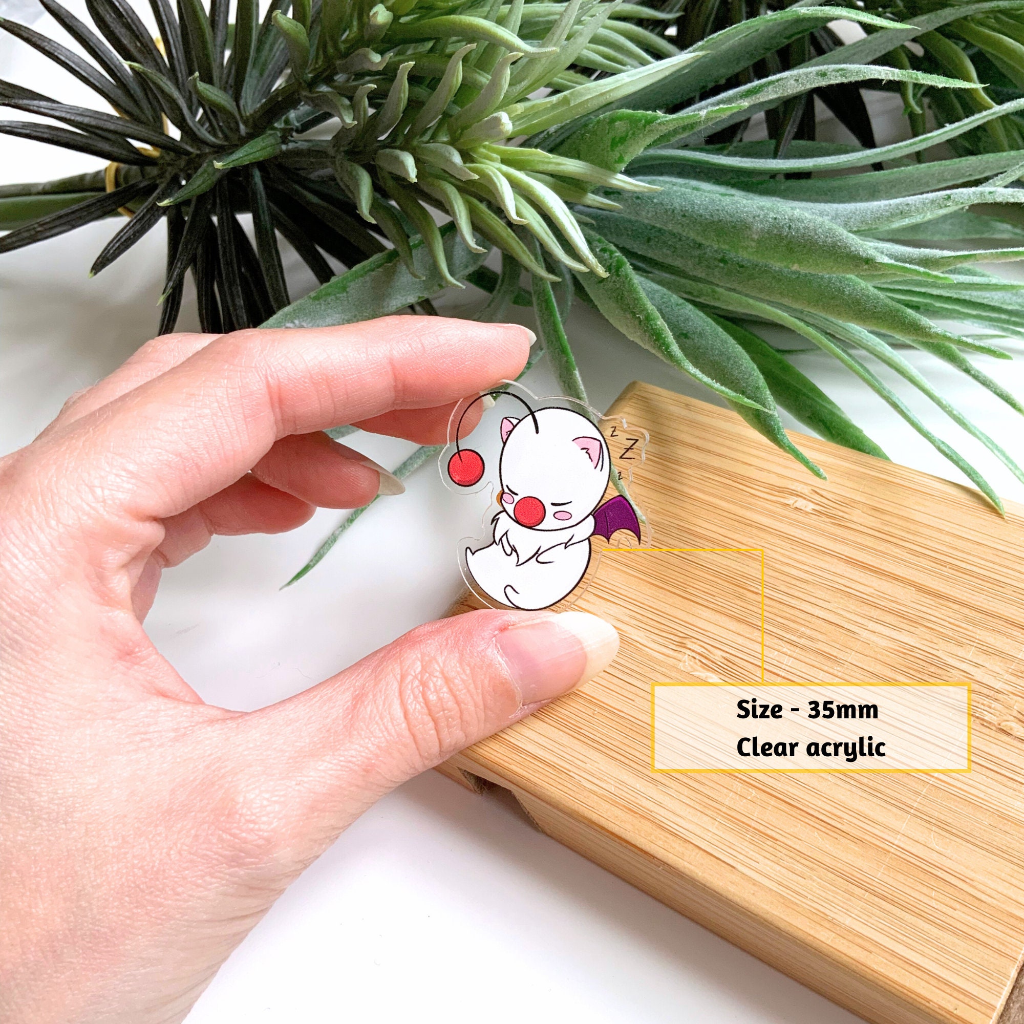 ファイナルファンタジー アクリルピンバッジ ちびモーグリ、チョコボ