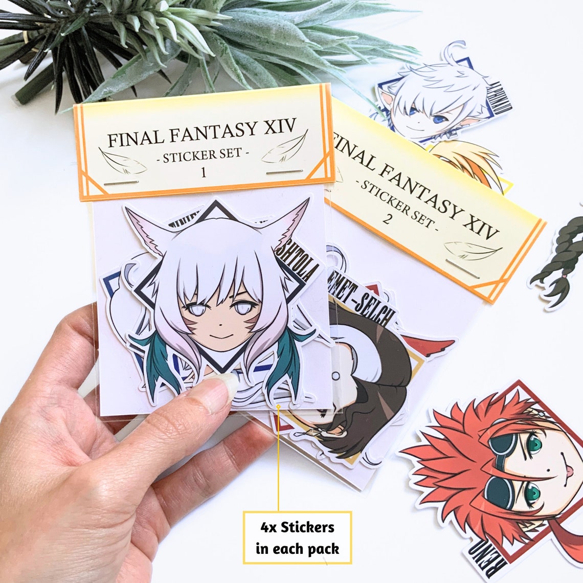 Final Version Sticker Final Fantasy Character Sticker Sets. Quality Waterproof Matte Vinyl ...