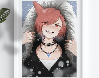 G'raha Tia Art Print: Final Fantasy XIV Fanart, A4 Matte Poster