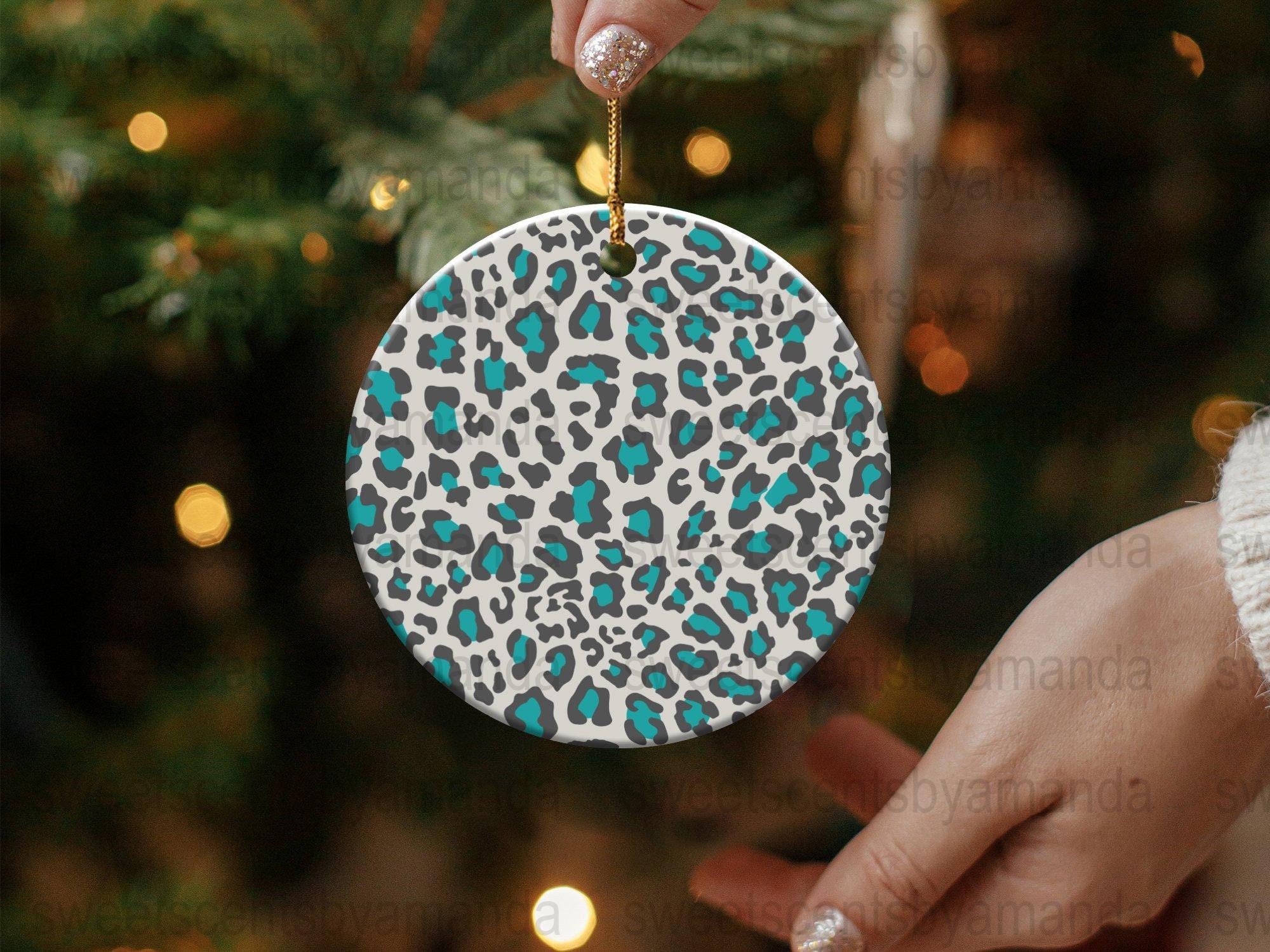 Teal Cheetah Leopard Print Digital Paper Digital Download Paper Png ...