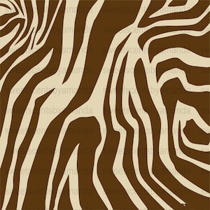 May include: A repeating pattern of brown and beige zebra stripes. The design features irregular, curved stripes in a contrasting color against a solid background. The text "sweetscentsbyamanda" is repeated across the image.
