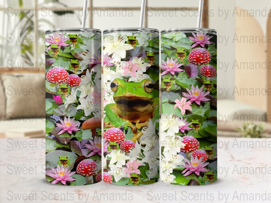 Tree Frog Png 20 Oz Skinny Tumbler Sublimation Design, Straight and ...