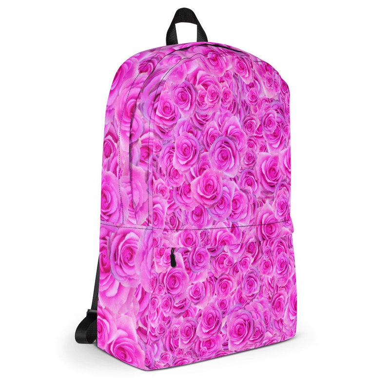 Pink Rose Bouquet Trendy Backpack
