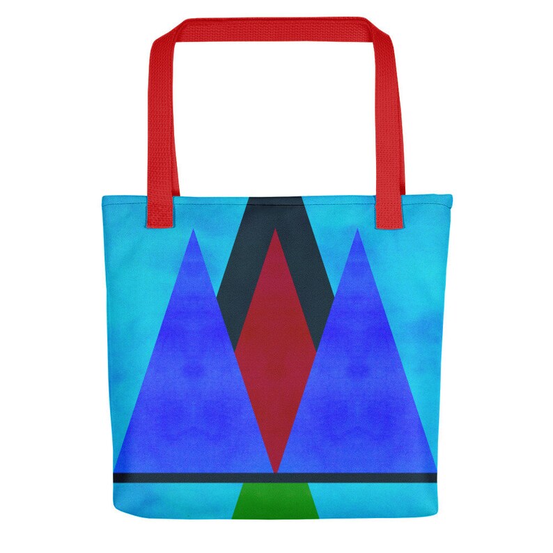 Abstract Triangles Stylish Tote Bag