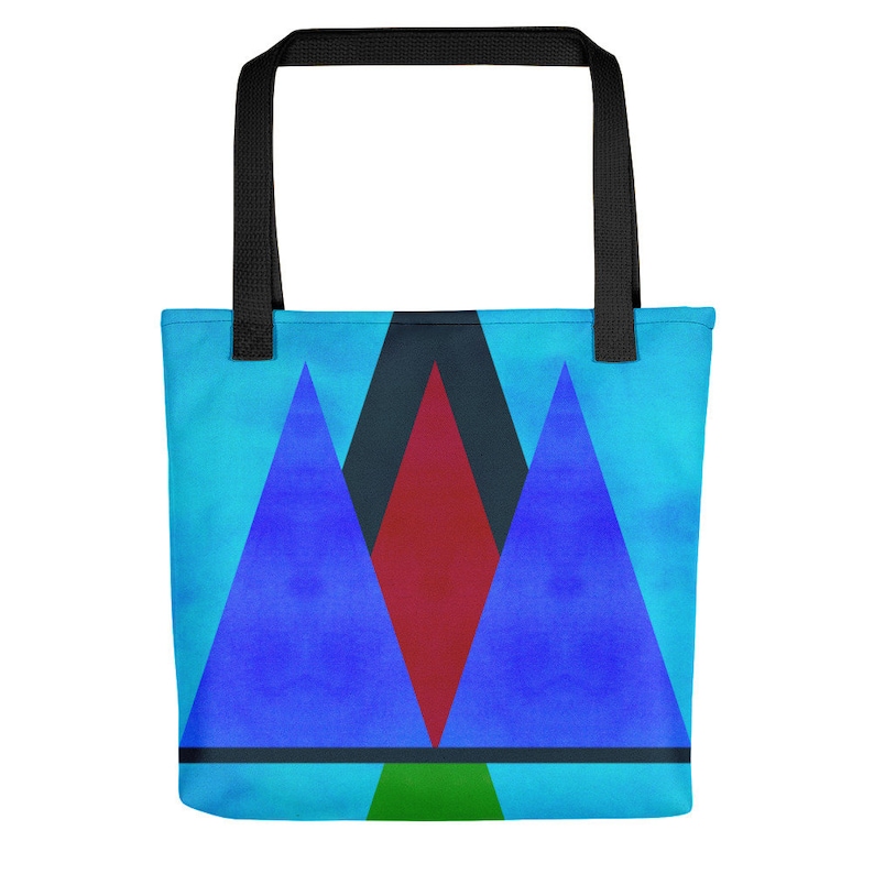 Abstract Triangles Stylish Tote Bag
