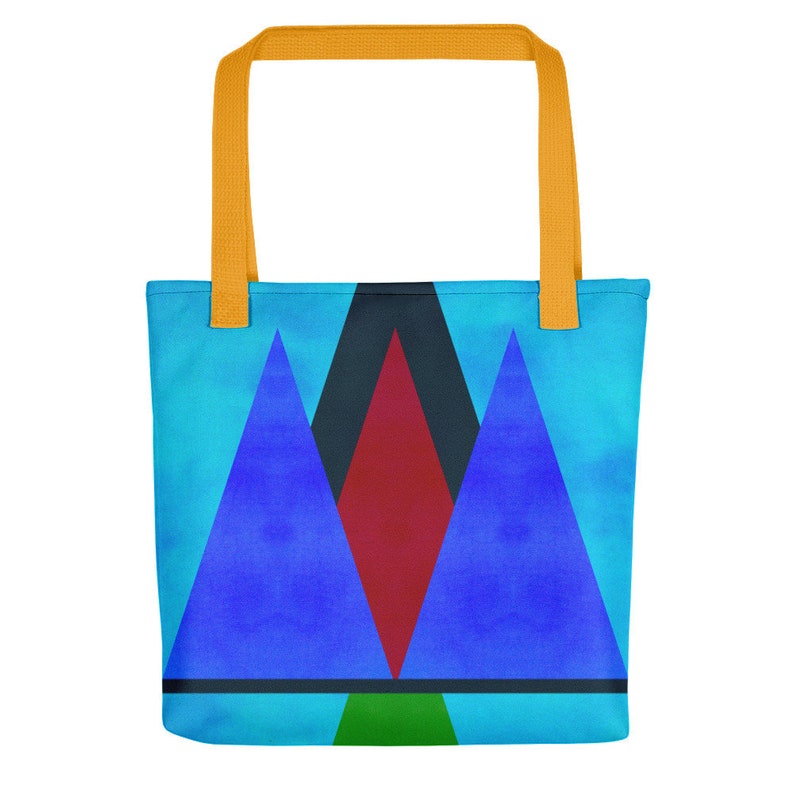 Abstract Triangles Stylish Tote Bag