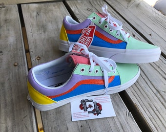 custom pastel vans
