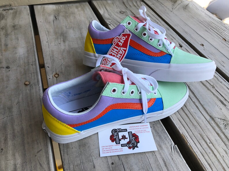 pastel colour vans