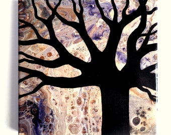 Baum Acrylbild Leinwand  Gemälde Malerei