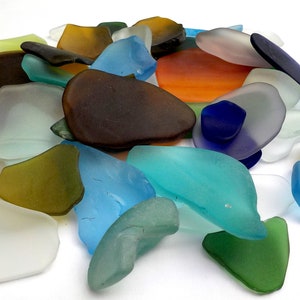 Seeglas Seaglass Mischung Beachglass Oceanglas handverlesen Strandscherben Bild 1