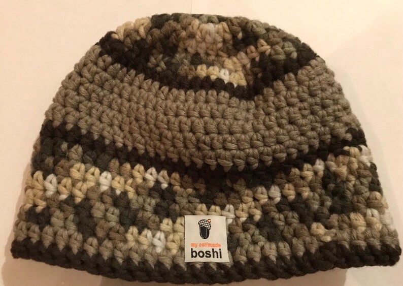 brown patterned hat in my boshi style image 1