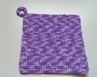 Pot holders, purple