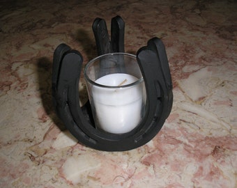 Horseshoe Candle Holder