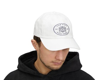 Gorra clásica blanca de papá del Palm Beach Daily News, sombrero de verano