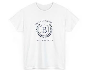 Briar University Crest T-Shirt | Off Campus Inspired Tee Unisex White