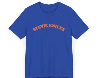 Stevie Knicks Shirt Blue and Orange Graphic Tee, Celebrity Pop Culture Game Day Tshirt