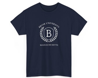 Briar University Crest T-Shirt | Off Campus Inspired Tee Unisex Navy