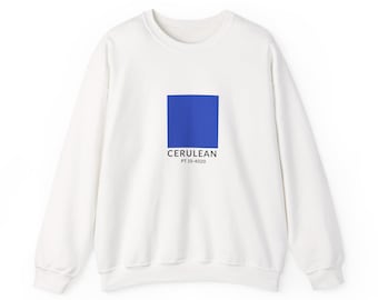 Sudadera azul cerúleo inspirada en una cita del rodaje de la película El diablo viste de Prada 2.
