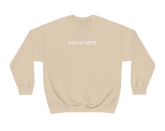 Kim is My Lawyer Sweatshirt (black and sand)