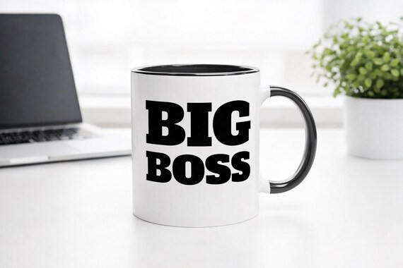 Chef Tasse lustig – Boss Geschenk Büro, BIG BOSS Becher für Chef & Kollegen, witzige Büro Tasse Arbeit
