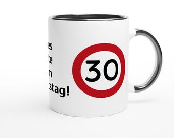 30th Birthday Mug – Fun Gift Idea for a 30th Birthday | Ceramic Mug with the Number 30 | Gift for Men & Women | Birthday Present