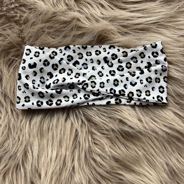 Knotenhaarband Animalprint Damen