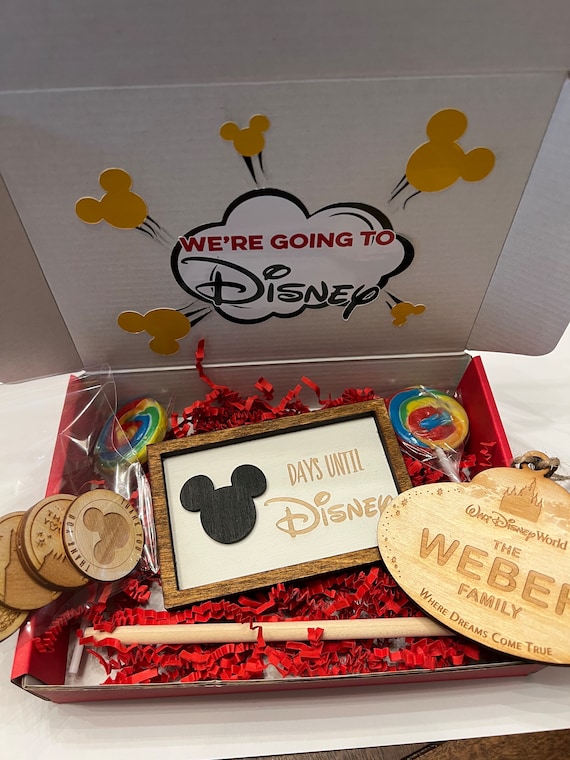 Small Countdown to Disney Framed Sign With Deluxe Surprise Gift Box