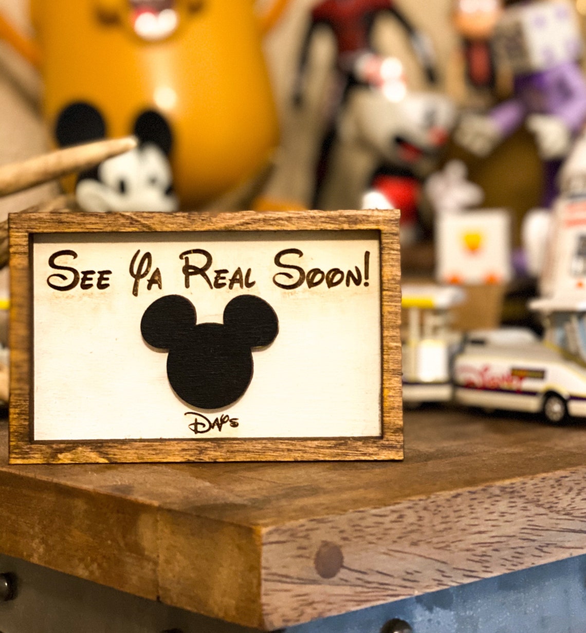 Small Framed See Ya Real Soon Disney Countdown | Etsy