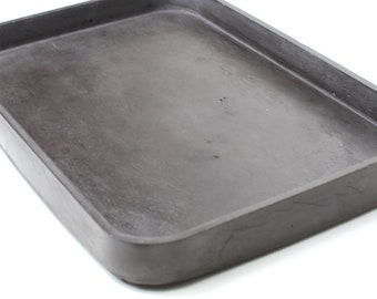 Concrete tray, soot black, bathroom tray, decoration, jewellery shelf, individually usable, kitchen utensil, concrete serving plate