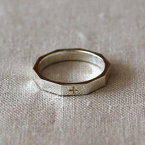 Decagon Rosary Ring III 3.2 14k 18k Solid Gold Catholic Ring