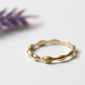 Grace Rosary Ring 14k 18k Solid Gold Catholic Ring